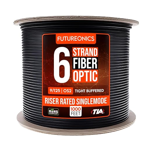 Futureonics 6 Strand OS2 Fiber Spool